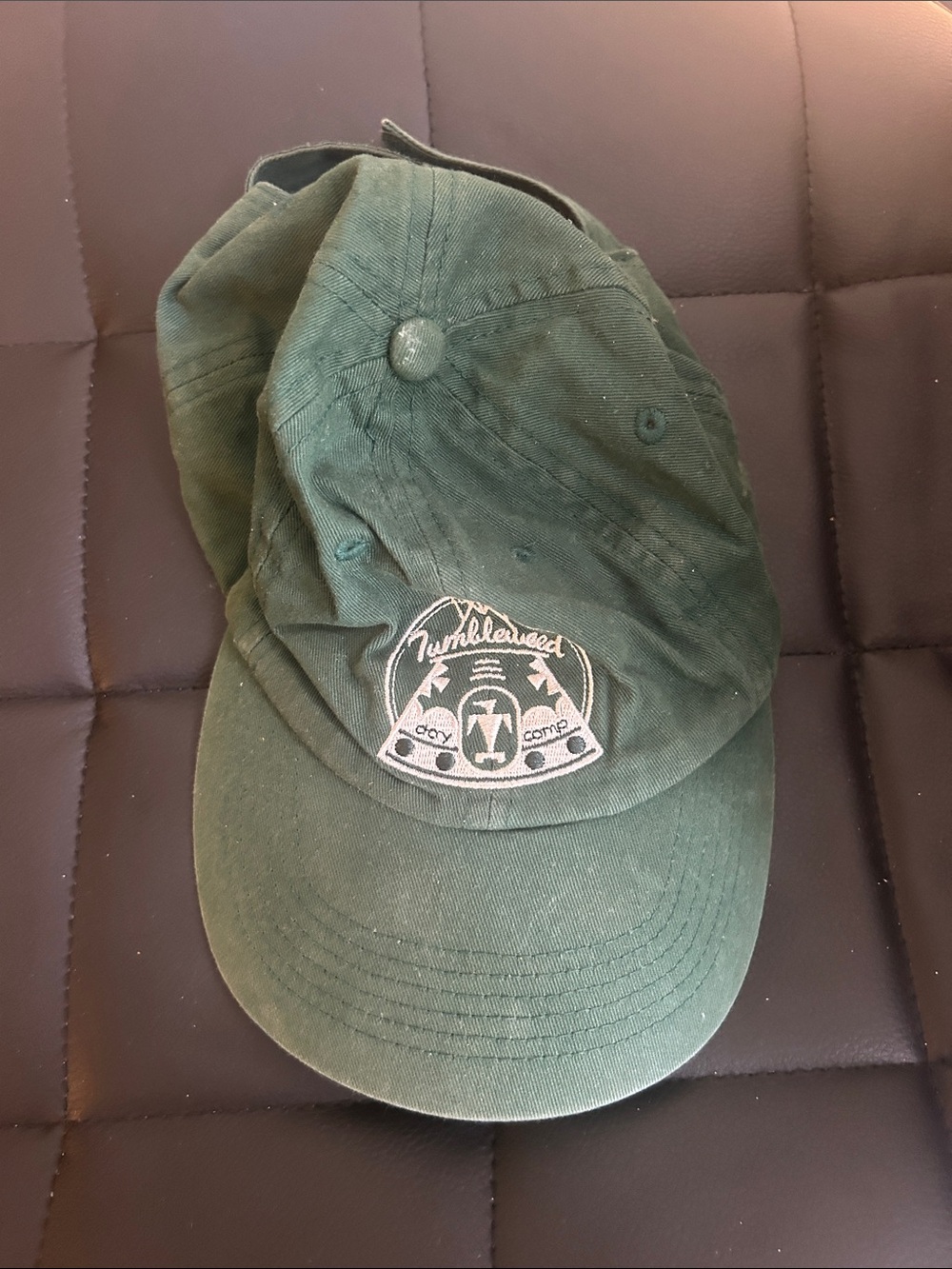 Tumbleweed⛺️day camp forest green baseball cap~100% soft cotton+adjustable strap
